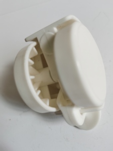 Weißer Kunststoff Twin Castor Wheel Bürostuhl Caster Swivel Feature OEM Unterstützte Möbel rollen - Product Image 4