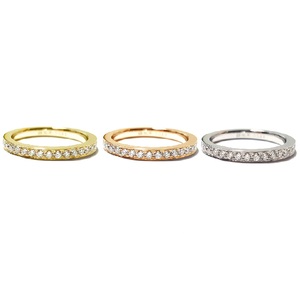 Bijoux fins personnalisés de haute qualité en or blanc massif 18 carats avec diamants véritables, alliance classique pour fête, alliance éternelle pour femme, pavé - Product Image 4