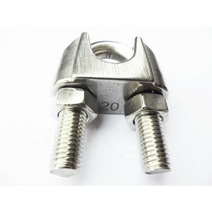 Clip de fixation de câble en acier inoxydable robuste, poli, pour la quincaillerie marine et le rigging - Product Image 2