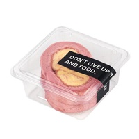 Großhandel Cake Roll Verpackungs box Transparente Einweg Tiramisu Dessert Napoleon Slice Cake Box Gebäck behälter mit Deckel