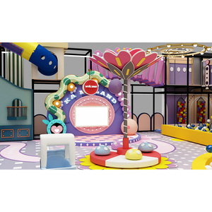 Aire de jeux intérieure polyvalente, équipement de jeux doux pour l'intérieur, doté d'un toboggan et d'un mur d'escalade - Product Image 1