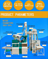 Machine à décortiquer le riz commerciale de 1 tonne par heure, traitement du riz basmati, certifiée ICC/CE, rentable