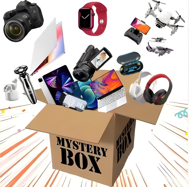 2026 New Basic Electronic Mystery Box Wholesale Random 3 Pcs Lucky Box Earbuds Mobile Phone Smart Watch Other Electronics