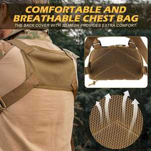 Chaleco Táctico Personalizado con Logotipo, de Liberación Rápida, Portátil, Impermeable, de Poliéster, para Caza, Entrenamiento, con Arnés - Product Image 4