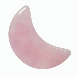 Herramienta Gua Sha de Cuarzo Rosa Natural de Alta Calidad con Forma de Luna, Máscara Refrescante Multifuncional para Ojos y Raspador Facial - Product Image 5