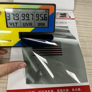 IRR 97% Bloqueo Uv Nano Cerámica 3Mil Película de ventana de seguridad 2017 Rechazo de calor solar 1,52*30M Azul claro Vlt60 % Tinte de seguridad - Product Image 3