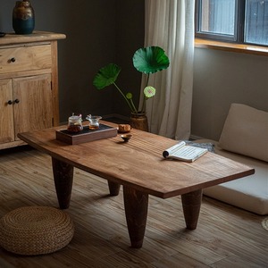 Wabi-sabi tavolino da caffè una semplice camera da letto semplice seduto sul pavimento piccolo <span class=keywords><strong>tavolo</strong></span> basso <span class=keywords><strong>soggiorno</strong></span> in legno massello tavolino - Product Image 1