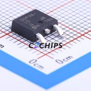 Transistor à effet de champ (MOSFET) à transistor TO-252 de SUD50P06-15-GE3 neuf et original - Product Image 1