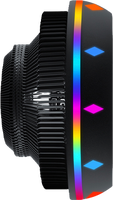 Ventilateur de refroidissement à haute Performance, boîtier rond UFO PC RGB LED ventilateur de refroidissement pour Intel LGA775/1156/1366 AMD 939/940/AM4