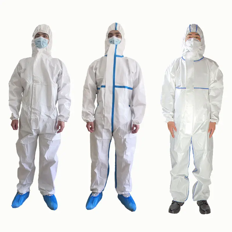 ODM OEM Disposable Ppe Coverall Overall Jumpsuit Ppe Gown Micro-Touch Protective Suit Protective Clothing Coverall