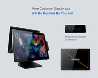 CARAV 15 ''Core I3 I5 I7 AIO SSD 128G 256G 512G настольный компьютер все в одно касание ПК с батареей, мощной, с офисными играми