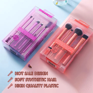 Juego <span class=keywords><strong>de</strong></span> brochas <span class=keywords><strong>de</strong></span> maquillaje facial <span class=keywords><strong>de</strong></span> lujo, 5 uds., Base impecable, rubor, sombra <span class=keywords><strong>de</strong></span> <span class=keywords><strong>ojos</strong></span>, herramientas <span class=keywords><strong>de</strong></span> belleza <span class=keywords><strong>de</strong></span> fibra sintética con <span class=keywords><strong>brocha</strong></span> <span class=keywords><strong>de</strong></span> afeitar, caja <span class=keywords><strong>de</strong></span> embalaje - Product Image 4