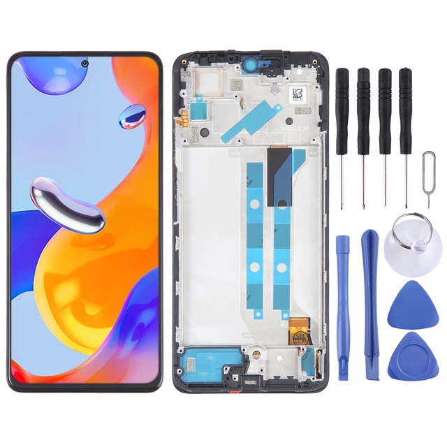OLED Material LCD Dispay for Xiaomi Redmi Note 11 Pro 4G Digitizer Full Assembly with Frame