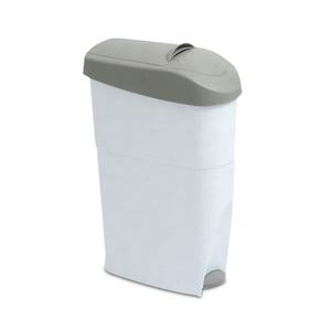 Cubo de Basura Sanitario con Pedal, Manos Libres, Gris Oscuro, para Mujeres, Delgado, para Baño, Inodoro - Product Image 3