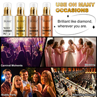 Visage corps lueur miroitant Lotion imperméable hydratant corps Luminizer miroitant huile liquide surligneur maquillage