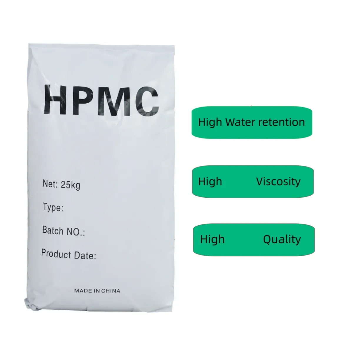 उच्च गुणवत्ता वाले सेल्फ हीलिंग कंक्रीट एचपीएमसी 25 किग्रा/बैग सीएएस 9004-65-3 फैक्टरी मूल्य