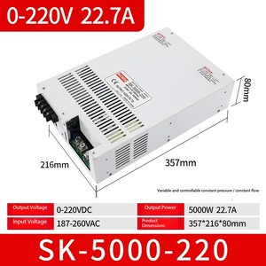 Alimentation à commutation automatique haute puissance, tension/courant constant, sortie 3KW 2KW DC0-12/24/48/60V/110V/220V, driver LED 5000W - Product Image 2