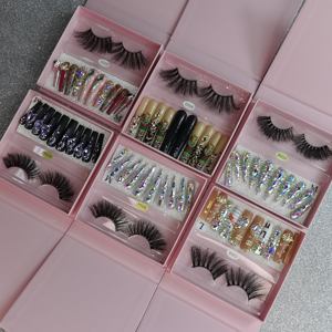 Nouvel ensemble de faux cils et de capsules d'ongles de luxe pour grossistes – Ongles à presser personnalisés en gros, livraison gratuite, nouveau design - Product Image 4