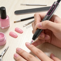 Prix d'usine – Ponceuse à ongles rechargeable en aluminium, stylo de manucure, pousse-cuticules, outils de soin des ongles et de polissage
