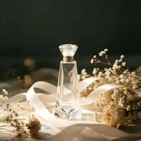 Flacon de parfum en verre pyramidal à facettes de luxe 100 ml, vaporisateur scellé, emballage vide portable, parfum élégant de qualité supérieure