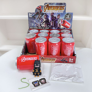 Durevole cartone animato Marvel pipistrello di ferro Spider Man scatole cieche all'ingrosso giocattoli Capsule per bambini Action figure portachiavi per auto ciondolo chiave - Product Image 4