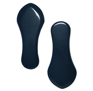 Outils de massage Gua Sha en pierre naturelle noire pour le drainage des méridiens - Product Image 1