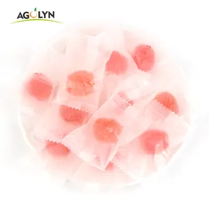 Hot Sell Fruits Sweets Peeled Peach Jelly Gummies Peach Juice Candy