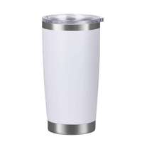 Vente en gros de gobelets isothermes en acier inoxydable de 20 oz avec couvercle, en acier inoxydable 304 à double paroi, isolés sous vide, pour le voyage et le café