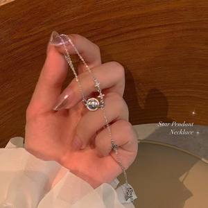 Conception avancée sens femme collier <span class=keywords><strong>planète</strong></span> quatre Mang étoile avec chaîne de clavicule de luxe légèrement petits accessoires de diamant - Product Image 3