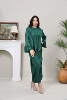 Vente en gros de robes longues élégantes pour femmes, Boho plissé, Maxi, décontracté, fête, plage, vacances, avec manches longues, grande taille, imprimé