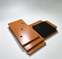 Plaque et panneau en bakélite noire directement de l'usine, feuille d'isolation phénolique stratifiée avec service de pliage, épaisseur 1-3 mm
