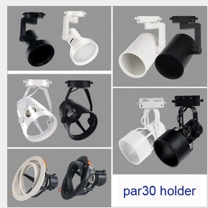 Ánh sáng theo dõi giá cả cạnh tranh <span class=keywords><strong>PAR30</strong></span> E27 Đèn chủ ổ cắm cơ sở có thể điều chỉnh <span class=keywords><strong>Led</strong></span> Sân Khấu ánh sáng tại chỗ theo dõi nhà ở - Product Image 6