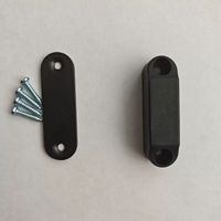 Kit de loquet et support magnétique moderne pour porte de bagages, idéal pour les caravanes et camping-cars, loquet de porte de rangement noir pour VR avec installation facile