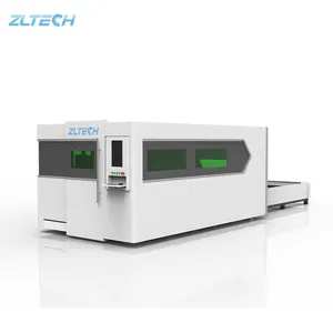 Automatic Focus Au3tech Head Laser Machines Cnc Fiber Laser Cutting Machine With Full Cover