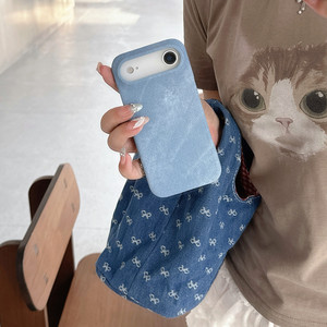 เคสโทรศัพท์ยีนส์เดนิมสีซักไร้กรอบสำหรับ <span class=keywords><strong>iPhone</strong></span> 17 16 15 <span class=keywords><strong>14</strong></span> 13 <span class=keywords><strong>PROMAX</strong></span> Plus ฝาครอบระบายความร้อนกันกระแทก - Product Image 4