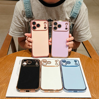 Coque Souple Luxe Brillante Électroplaquée pour iPhone 18 Pro Max 17 Air 16 14 15 13 12 11 Plus, Protection Intégrale de l'Objectif