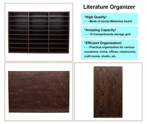 Organizador de libros ajustable de madera, cajas de correos de madera, buzón de <span class=keywords><strong>correo</strong></span> con letras, clasificador de archivos para el hogar al aire libre - Product Image 3
