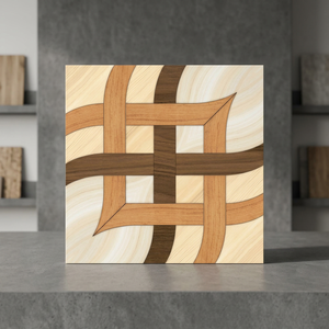 Dalles de terrasse en bois-plastique Wood Book Match 30x30cm, lisses, effet terrazzo, dalles de sol en céramique à emboîtement pour jardin - Product Image 6