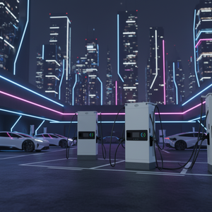 Nuova Stazione di Ricarica Rapida EV <span class=keywords><strong>EVI</strong></span> 60KW 10 Pollici 250A DC, Caricatore EV Commerciale a Doppia Porta Compatibile con OCPP 1.6/2.0 - Product Image 4