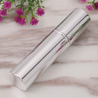 Flacon vaporisateur de parfum portable en aluminium de 10 ml, finition mate, rechargeable, format voyage, avec col en verre