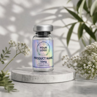 Etiquetas de Diseño Personalizado para Botellas de Vidrio y Pegatinas de Papel para Cajas de Empaque de Péptidos, Aptas para Viales de 3ml y 10ml
