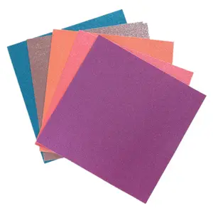 Wholesale Cardboard Colorful Glitter Paper Crafts Sheet 300gsm Glitter Cardstock For DIY