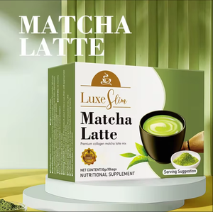 Café instantáneo en caja con sabor a chocolate dulce Matcha Latte té verde en polvo sin azúcar y adelgazante con embalaje en bolsa - Product Image 5