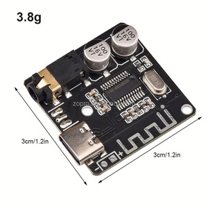พอร์ต Type-C เครื่องรับสัญญาณเสียงรถยนต์ MP3 โมดูลถอดรหัสลำโพง ไดรเวอร์พลังงานไร้สาย - Product Image 4