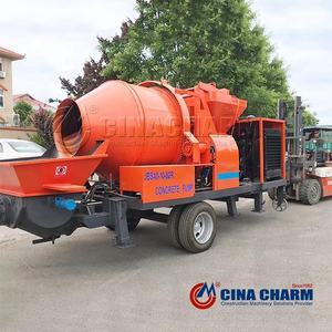 Pompa <span class=keywords><strong>Mixer</strong></span> Beton Mobile Diesel C3 40m3/jam untuk Konstruksi Bangunan dari Produsen - Product Image 5