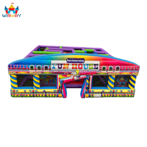 Château gonflable géant, jeu de labyrinthe, PVC commercial, 12x10x4m, pour 5 à 10 passagers, fêtes et activités en plein air - Product Image 6