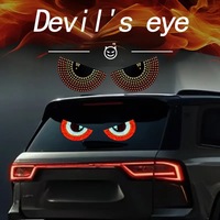 Accessoires de voiture Nouveau style 5V USB 11 modes de couleur lumière led décoration de fenêtres rgb Devil Eyes Phares Écran d'affichage pour voiture