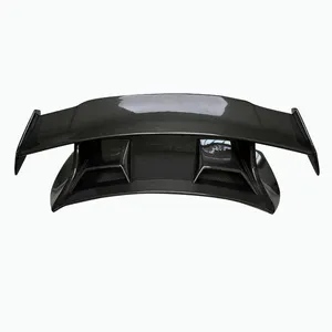 991 Porsche tarzı gerçek karbon Fiber Fiber arka bagaj Boot Spoiler büyük kanat için Porsche 911 991 2015-2018