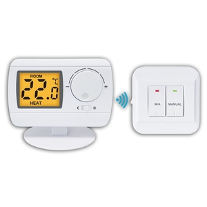 230V écran LCD couleur Non programmable sans fil pour pièce RF <span class=keywords><strong>Thermostat</strong></span> intelligent de chaudière à gaz pour chauffage au sol <span class=keywords><strong>NTC</strong></span> - Product Image 4