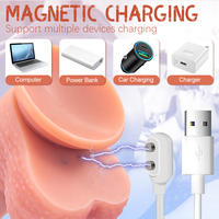 Gode électrique réaliste pour femmes avec chauffage et poussée 10 modes de vibration pour la stimulation du point G pénis en silicone flexible